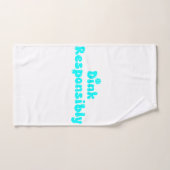 責任あるDink - おもしろい Pickleball Gift ハンドタオル (ハンドタオル)