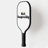 責任あるDink - おもしろい Pickleball Gift ピックルボールラケット (左)