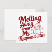 責任から逃げる スナークなクリスマス シーズンカード (正面/裏面)