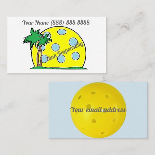 責任があのDinkの名刺 名刺 (正面/裏面)