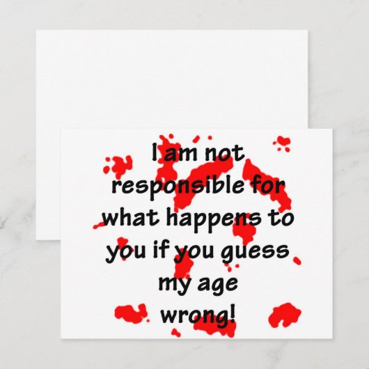 責任なし (正面/裏面)