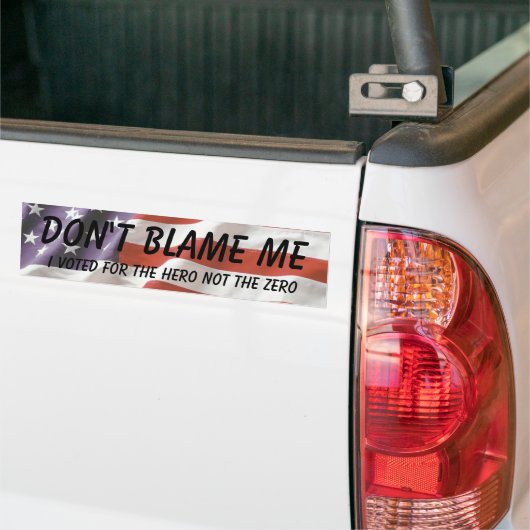 責任にしないで下さい私の、私投票しましたのために彼を… -カスタマイズ バンパーステッカー (トラック上)