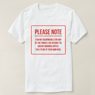 責任の放棄のおもしろいなコーヒー Tシャツ