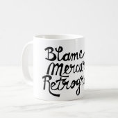 責任の水星の逆行のマグ コーヒーマグカップ (正面左)