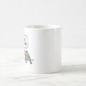 責任を持ってツイートしよう 面白い鳥のイラスト コーヒーマグカップ (中央)