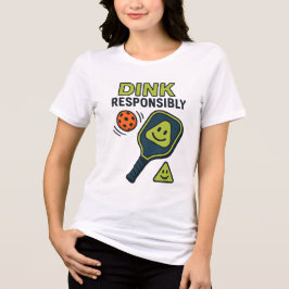 責任を持ってディンクを – ピックルボールコートのマナー トライブレンドTシャツ