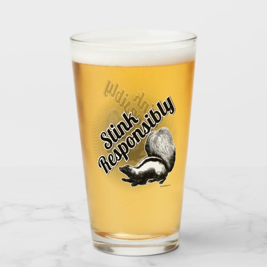 責任を持って悪臭を放つ タンブラーグラス (ドリンク正面)