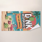 責任を持って潰されないピックボールDink バスタオル (バスタオル)