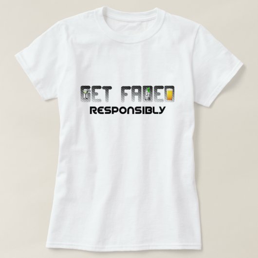 責任を持って色あせたTシャツ Tシャツ (デザイン正面)