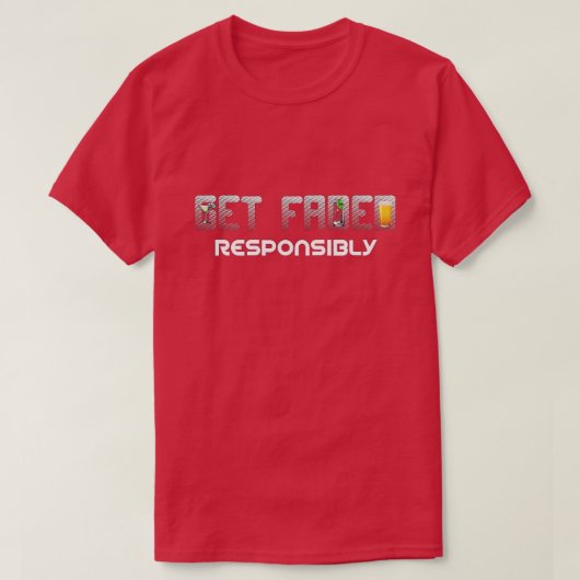 責任を持って色あせたTシャツ Tシャツ (デザイン正面)