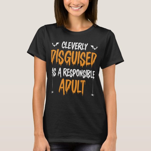 責任を持つ大人の半身に巧みに変装する Tシャツ (正面)