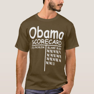 責任ブッシュ-オバマのスコアカード Tシャツ