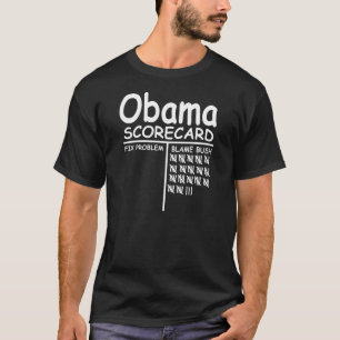 責任ブッシュ-オバマのスコアカード Tシャツ