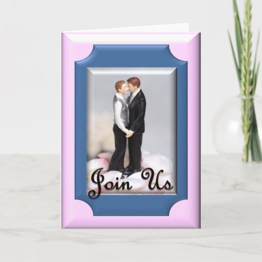 責任式か結婚式の招待 招待状 (正面)