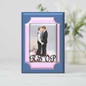 責任式かRSVPカードを結婚すること 出欠カード (スタンド正面)