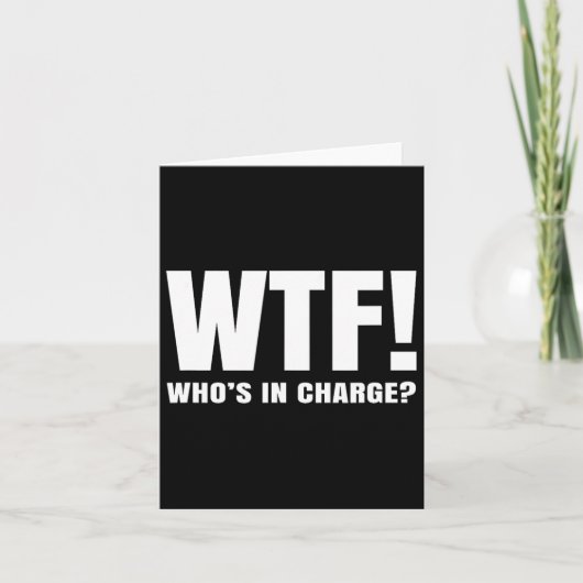 責任者のWtf カード (正面)