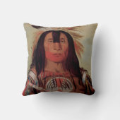 責任者1832のネイティブアメリカンのMoJoのヘッド枕 クッション (裏面)