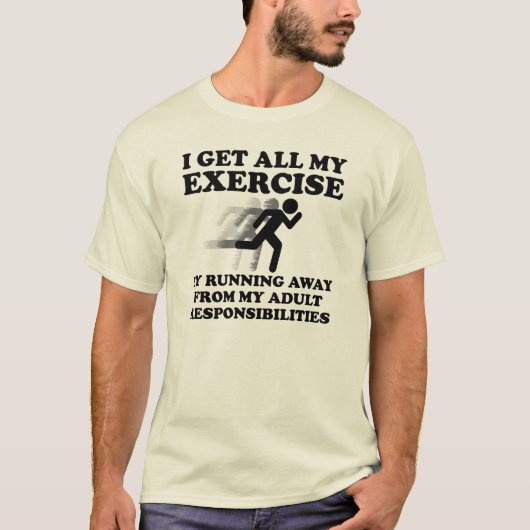 責任逃れジョークTシャツ Tシャツ (正面)