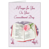 責任1日聖書そしてばら色の祈りの言葉 (正面)