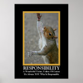 責任~おもしろい民主化ポスター ポスター (正面)