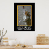 責任～おもしろい民主化ポスター ポスター (キッチン)