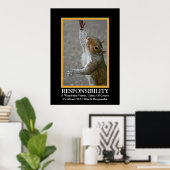 責任～おもしろい民主化ポスター ポスター (ホームオフィス)