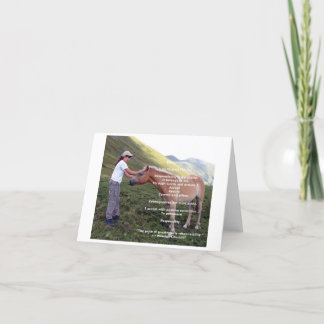 "責任"の断言のメッセージカード(ブランク) カード