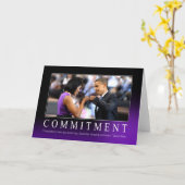 責任(オバマの握りこぶしの隆起) カード (黄色い花)