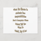 責任 ポストカード (正面)