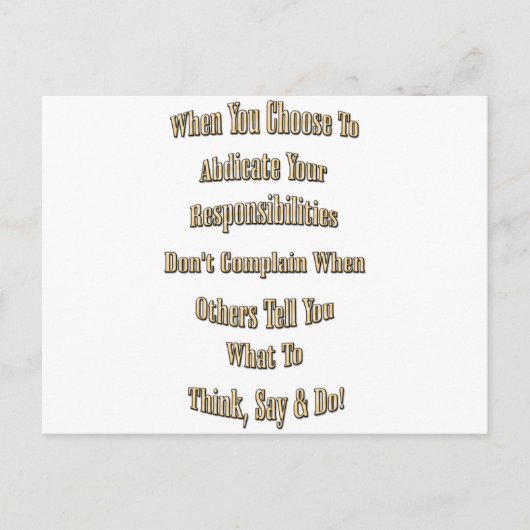 責任 ポストカード (正面)
