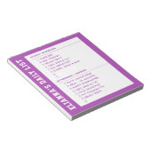 責任AM PMチェックリストkidの準備 ノートパッド (アングル)