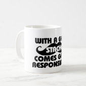 責素晴らし任を来素晴らしして コーヒーマグカップ (正面左)