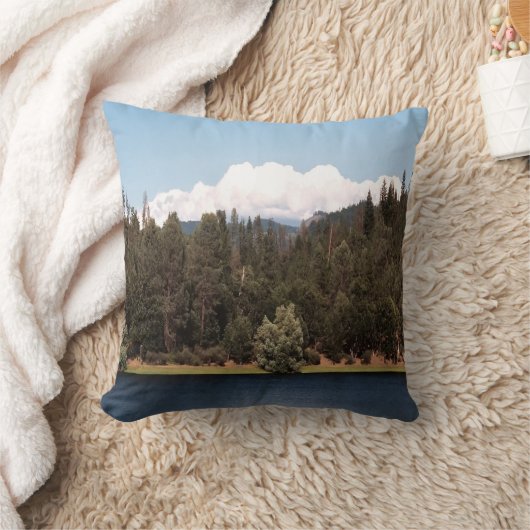 貯水池を春...... クッション (ブランケット)