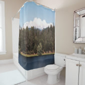 貯水池を春...... シャワーカーテン (インサイチュ)