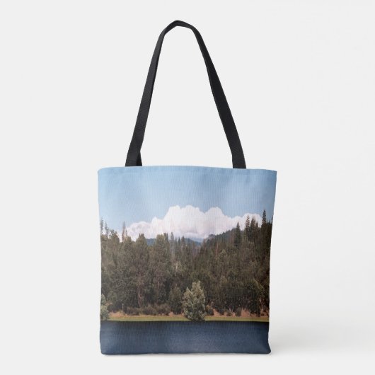 貯水池を春........ トートバッグ (裏面)