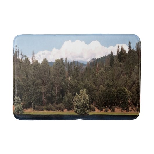 貯水池を春........ バスマット (正面)