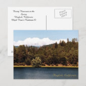 貯水池を春..... ポストカード (正面/裏面)