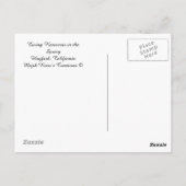 貯水池を春..... ポストカード (裏面)