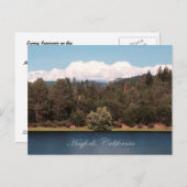 貯水池を春... ポストカード (正面/裏面)