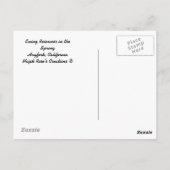 貯水池を春... ポストカード (裏面)