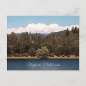 貯水池を春... ポストカード (正面)