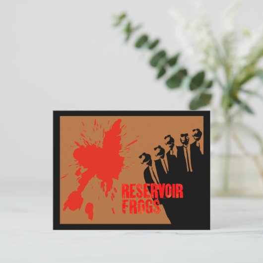 貯水池カエル ポストカード (スタンド正面)