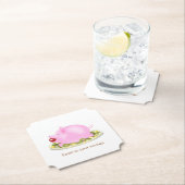 「貯蓄の饗宴」かわいいピギーバンク金融 ペーパーコースター (インサイチュ)