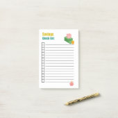 貯蓄チェックリスト ポストイット (デスク上)