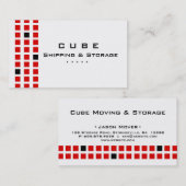 貯蔵の名刺箱の白く赤い黒 名刺 (正面/裏面)