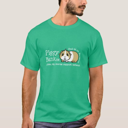 貯金箱のイギリスの人のTシャツ Tシャツ (正面)