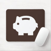 貯金箱のピクトグラムのマウスパッド マウスパッド (マウス)