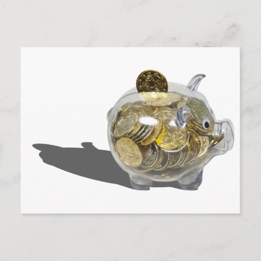 貯金箱ゴールドコイン1024 ポストカード (正面)