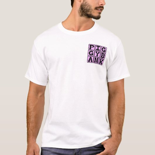 貯金箱、コイン入れ Tシャツ (正面)