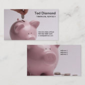 貯金箱Bront及び背部名刺 名刺 (正面/裏面)